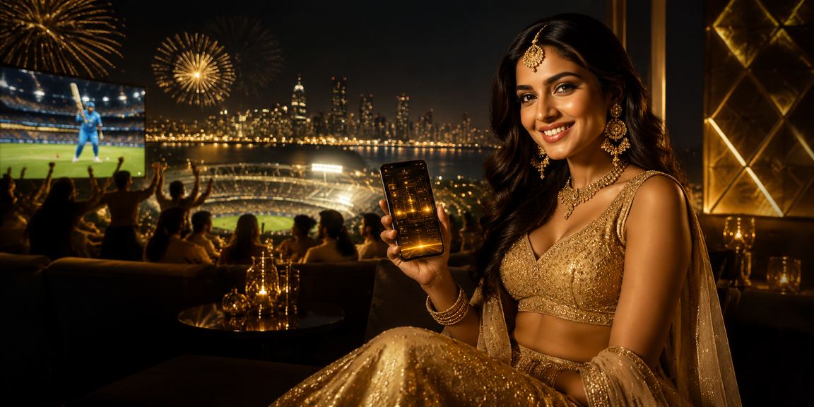IPL cricket betting at stadium with cheering fans
